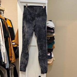 lululemon athletica Black Tie-Dye Leggings